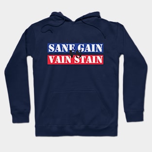 Sane Gain vs Vain Stain Hoodie